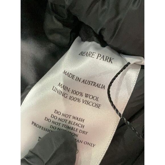 NWT Beare Park Wool Classic Black Blazer 12 (Aus 16) - Picture 4 of 4